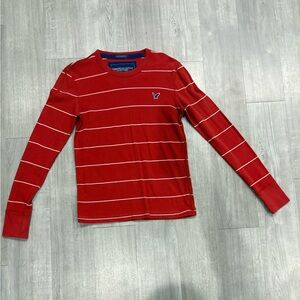 Vintage Fit American Eagle Striped Sweater Sweatshirt Mens SIZE  XS / TP
